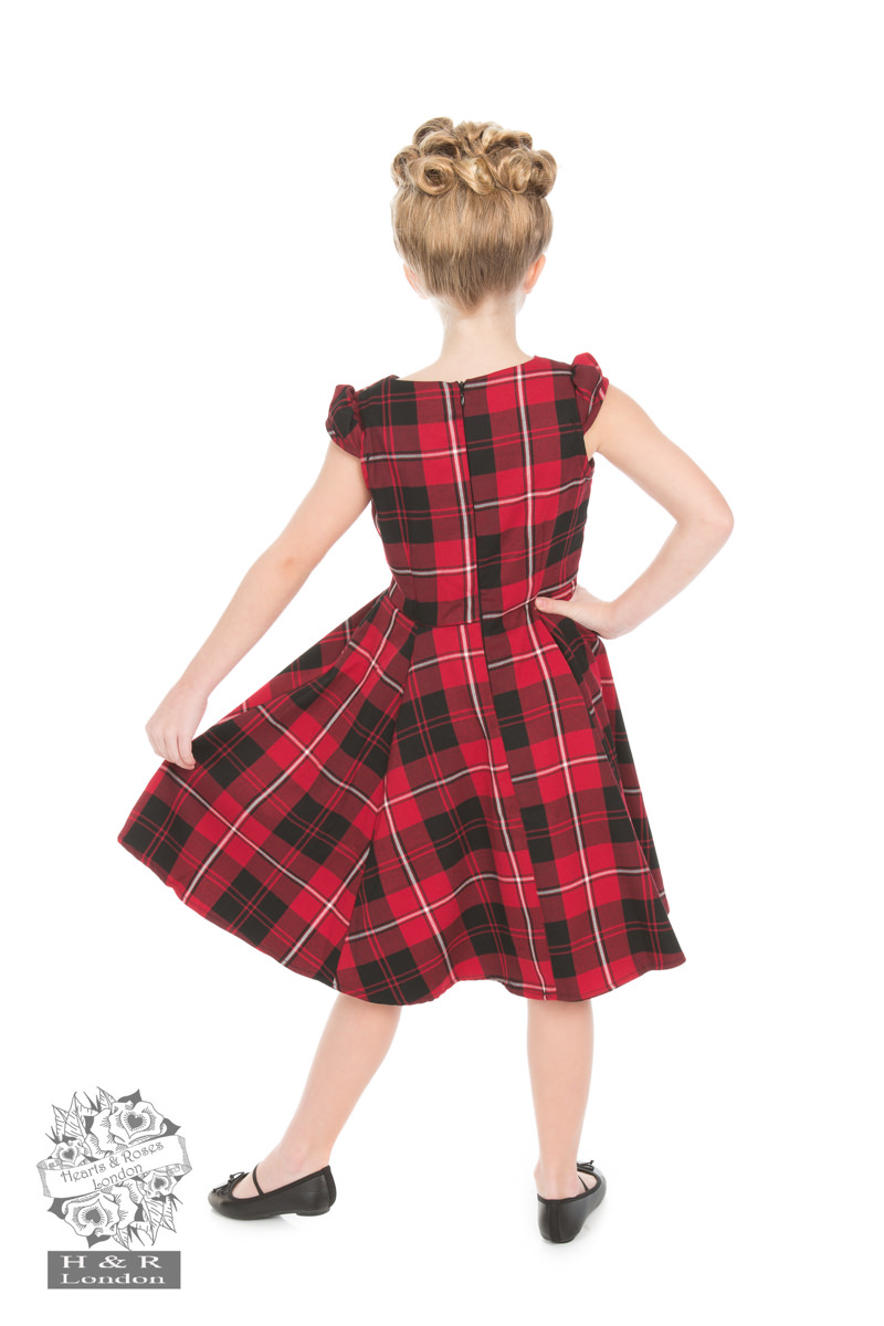 Red Tartan Tea Dress